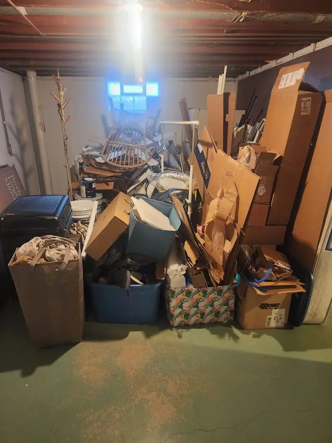 Roll-off dumpster container at job site for Construction Dumpster Rental in Big Coppitt Key